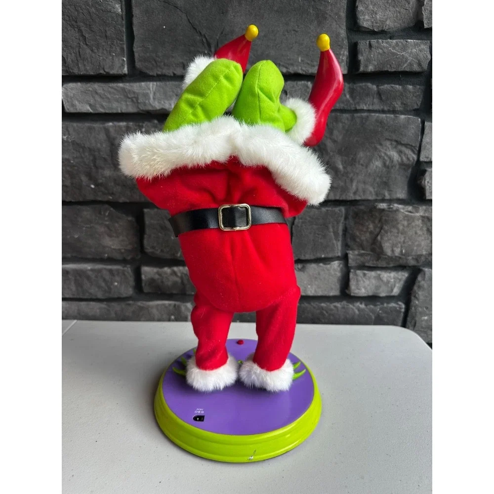 Gemmy Handstand Dancing Grinch Animated & Musical Christmas Figurine